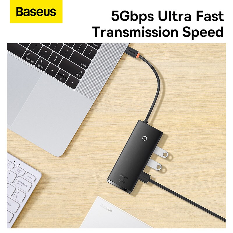 Baseus USB C Hub Typ C zu HDMI-kompatibel 4K USB 3,0 Adapter Typ C Hub Dock Docking Bahnhof Für MacBook Profi Luft USB C Splitter