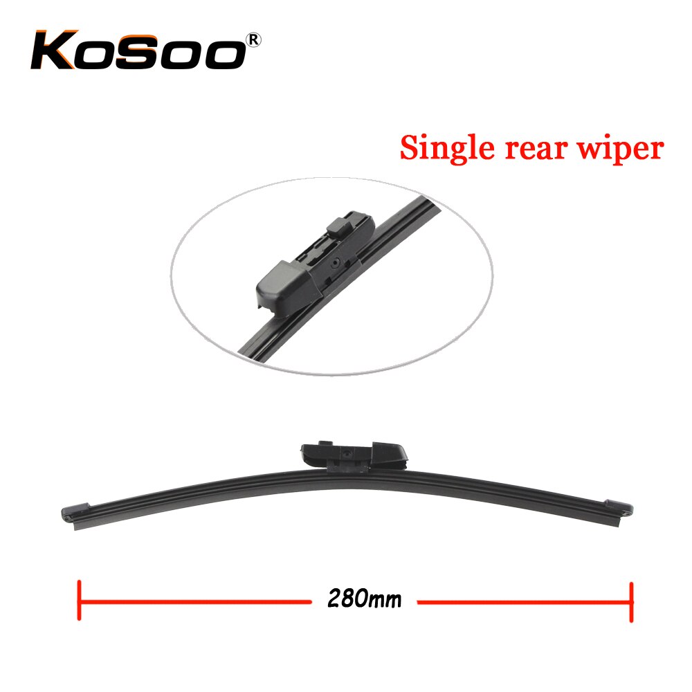 KOSOO Auto Rear Car Wiper Blade For Skoda Yeti,280mm Onwards Rear Window Windshield Wiper Blades Arm,Car Accessories