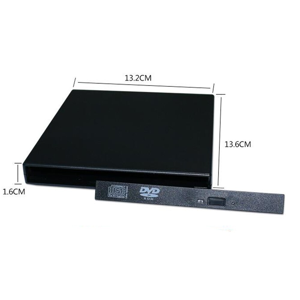 Boîtier de lecteur optique externe USB 12.7 2.0mm, boîtier externe pour disque dur Blu-Ray CD DVD-Rom DVD RW à IDE, adaptateur caddie,