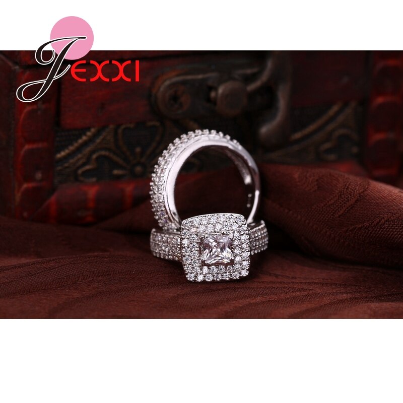 Neue 925 Sterling Silber Finger Ring einstellen Für Frauen Super Luxus Für Liebhaber Schöner Geburtstag Party Schmuck