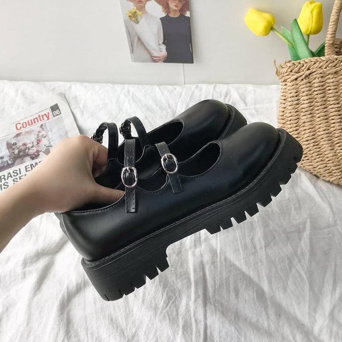 Lolita buty damskie styl japoński Vintage miękkie siostry dziewczyny wysokie obcasy wodoodporna platforma studentka przebranie na karnawał buty