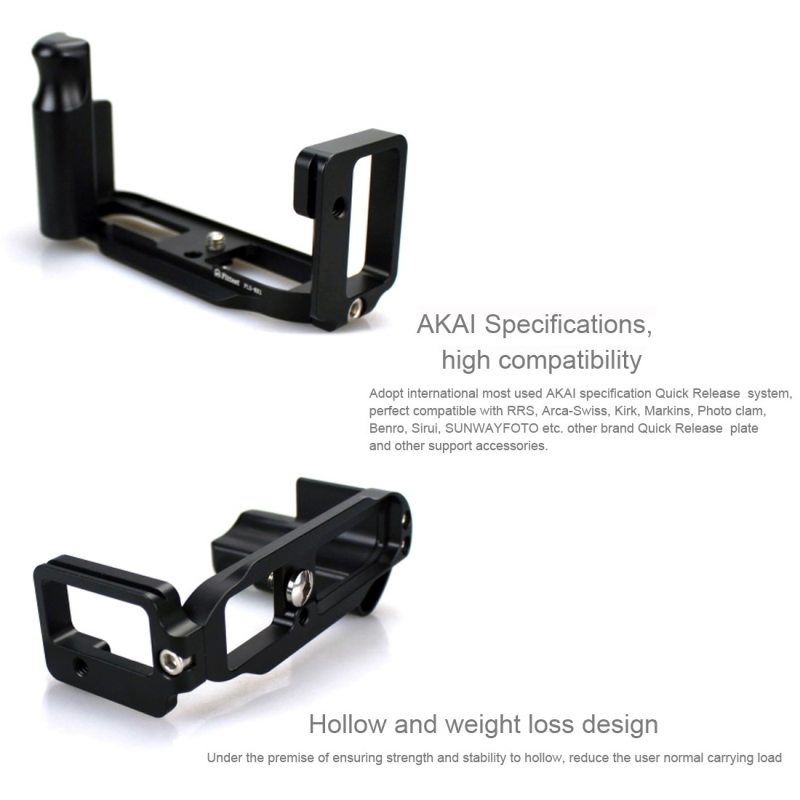 FITTEST FLS-RX1 Verticale Shoot Quick Release L Plate Bracket Base Houder voor Sony RX1 (Zwart) Materiaal aluminium