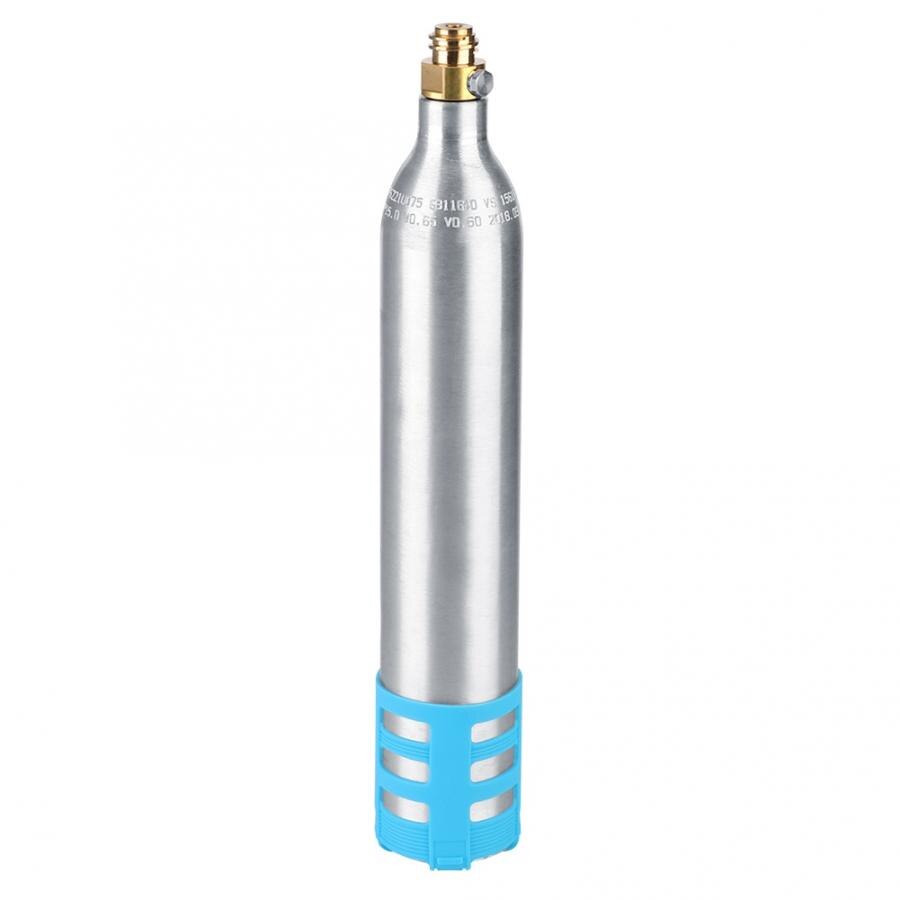 Botella de Soda recargable de 0,6l, accesorio de cilindro de CO2 reutilizable de repuesto para máquinas de refrescos: Azul