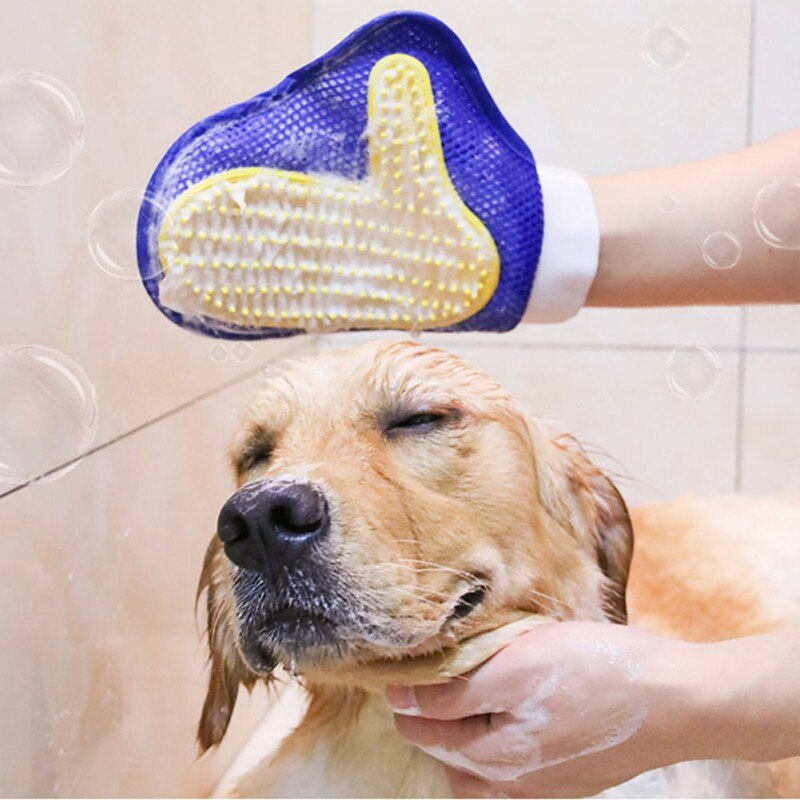 Rubberen handschoen voor het verwijderen van dierenharen, voor honden, paarden en katten, voor het wassen en masseren van dieren, voor het reinigen van katten, voor het verzorgen van dierenharen en voor het wassen van dieren.