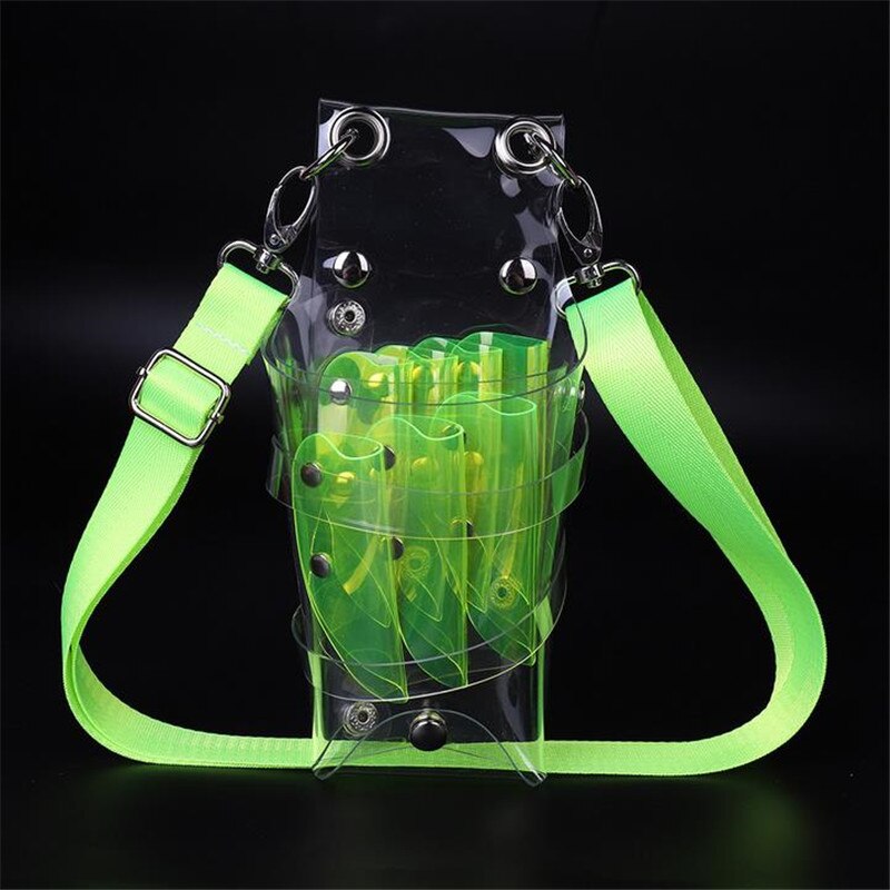 Transparante Pvc Haar Schaar Zak 7 Zakken Schaar Pouch Kapper Schaar Houder Case Met Riem Salon Kappers Gereedschap 20 #48