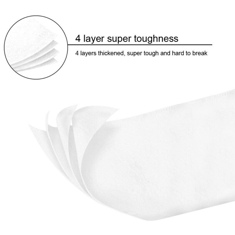 Papel higiénico de lujo de 2/4 rollos, papel tisú de baño blanco suave 4 capas 50g/rollo de tejido de edredón