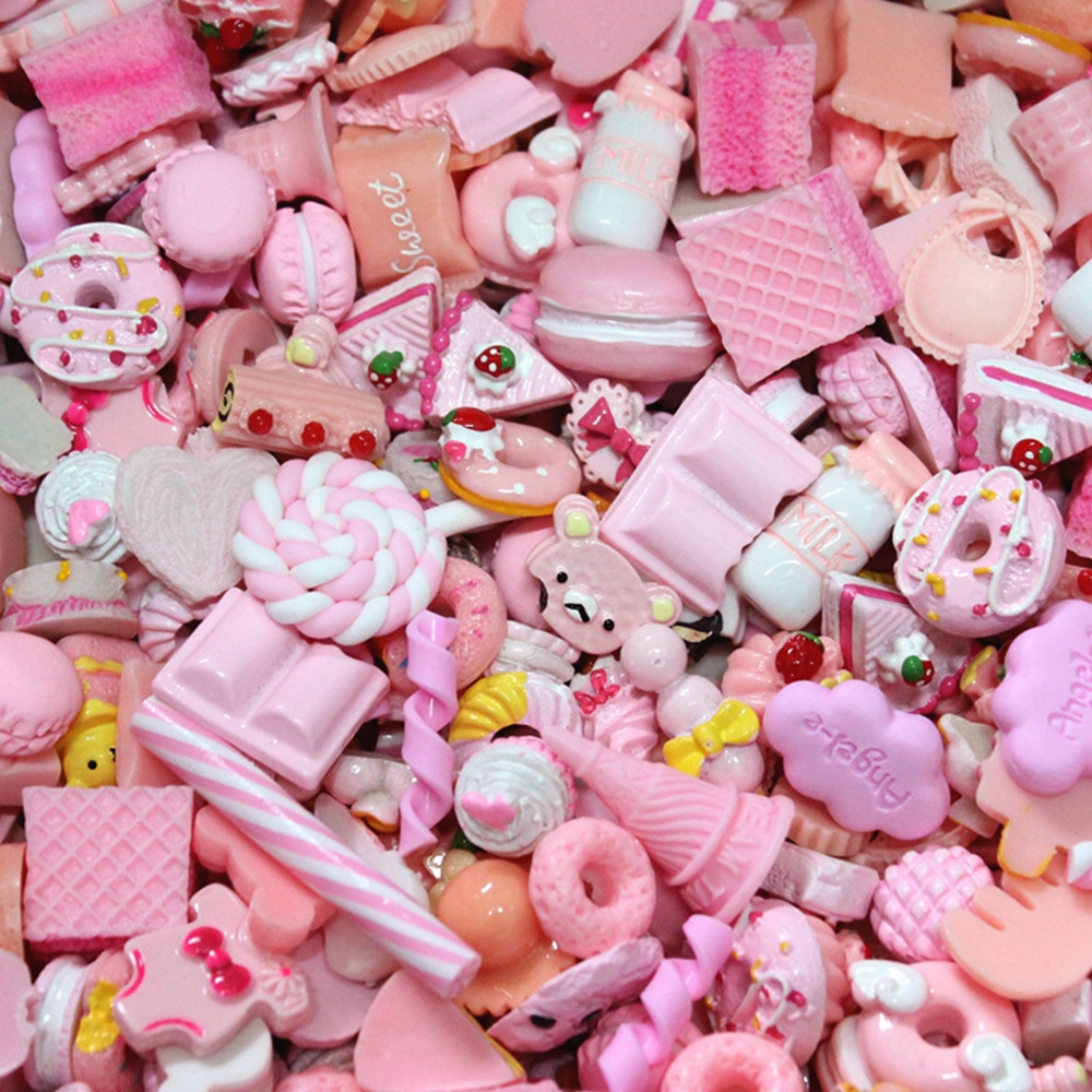 50 sztuk Slime Charms wielkanoc DIY Craft Making żywica zestaw biżuterii żywica Flatback szlam tworzenie koralików dostaw DIY Scrapbooking rzemiosło: 2