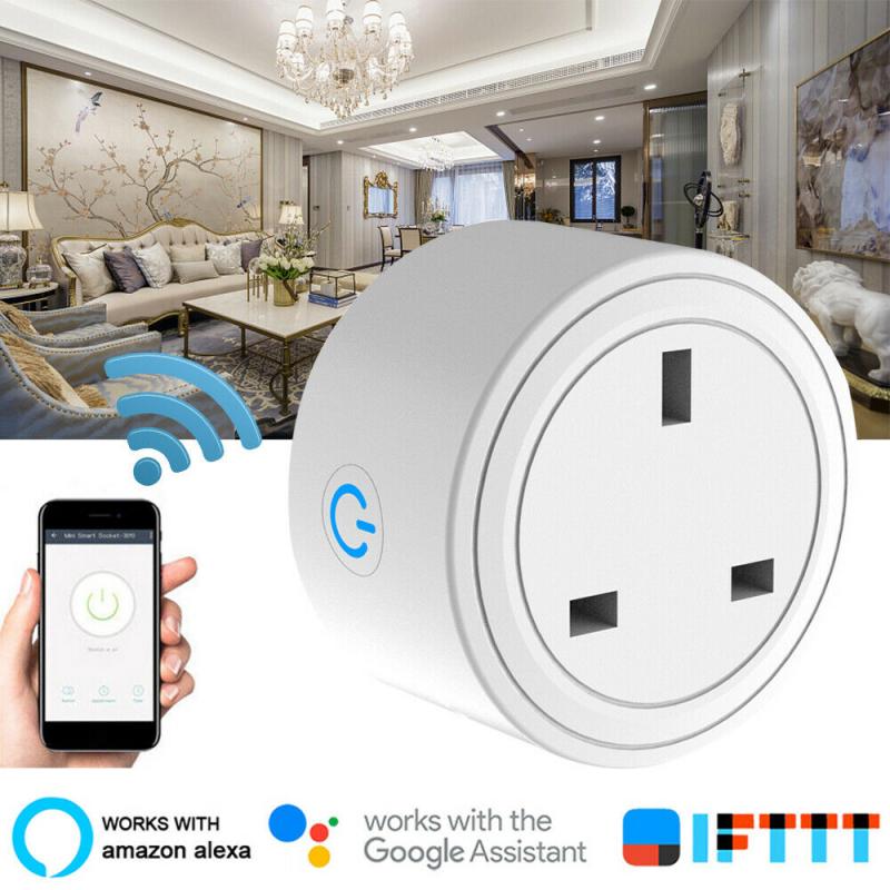 UK/US Standard Smart Plug WiFi Socket Timing Function Tuya Smart Life APP Voice Control Work With Alexa Google Home Smart Home