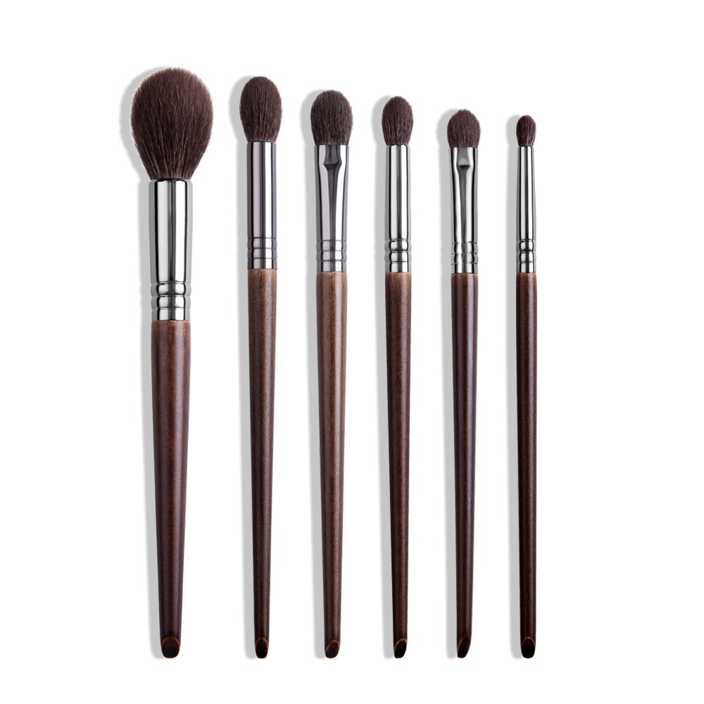 OVW Natural Goat Hair Makeup Brushes Set Kit brocha maquillaje pedzle do makijazu blending smudging brush shader: PURPLE