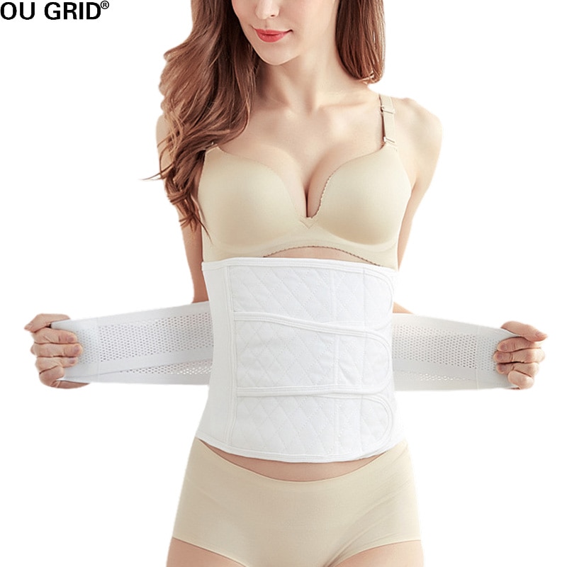 Postpartum Girdle C-Section Recovery Belt Back Support Belly Wrap Belly Band Shapewear: XXL