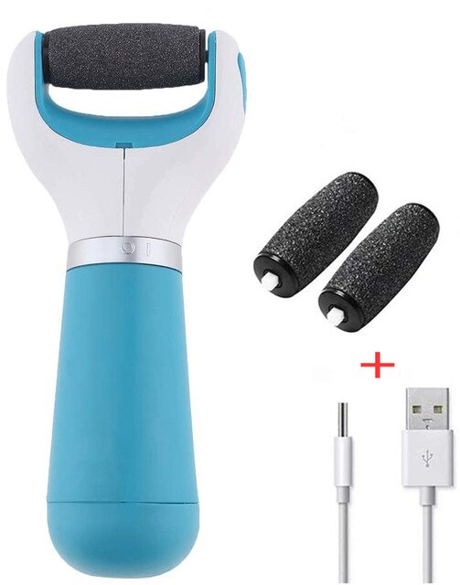 Lima eléctrica de pies de , máquina de pedicura USB, reparación de pies, removedor de cutículas muertas, herramienta para el cuidado de los pies en casa: Azul