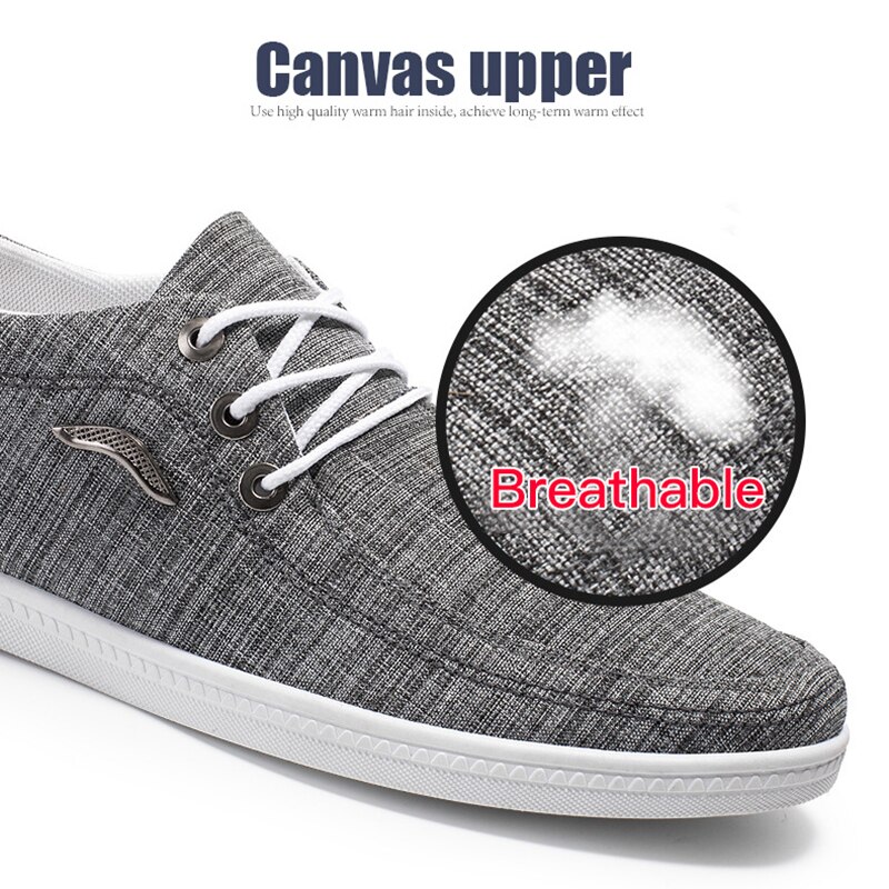 Ulkokangas miesten kengät nauhoitettu laiskot miesten vapaa-ajan kengät hengittävät miesten tennarit pehmeä ajo zapatos de hombre