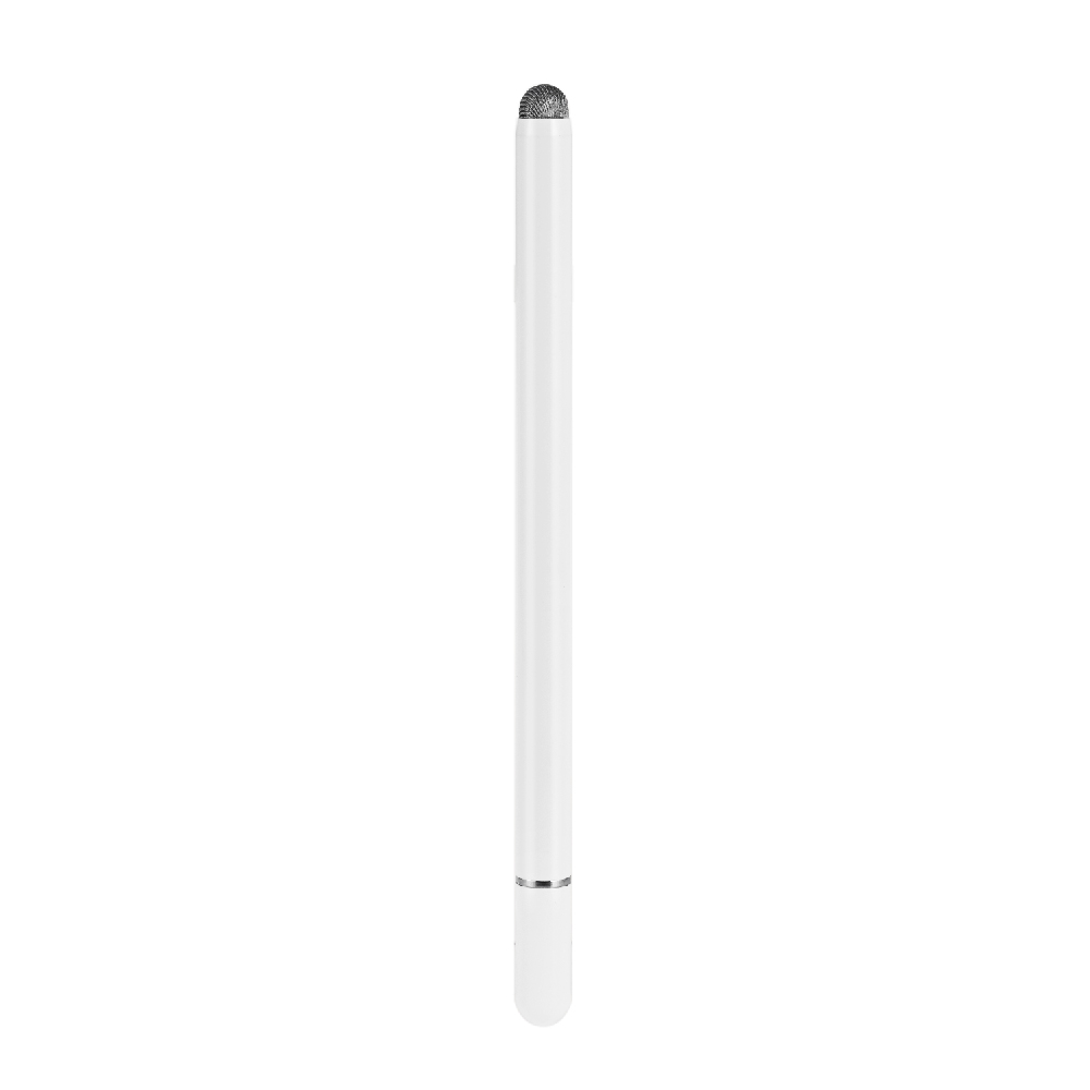 2 In 1 Capacitive Stylus Touch Screen Pen Writing Drawing Tablet Stylus Pens for Tablet PC IOS Android Mobile Phone: white