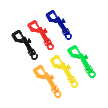 Cerradura de plástico para jaula de pájaros, cerrojo para puerta de jaula de palomas, Color arcoíris, gancho para llaves, 1 pieza