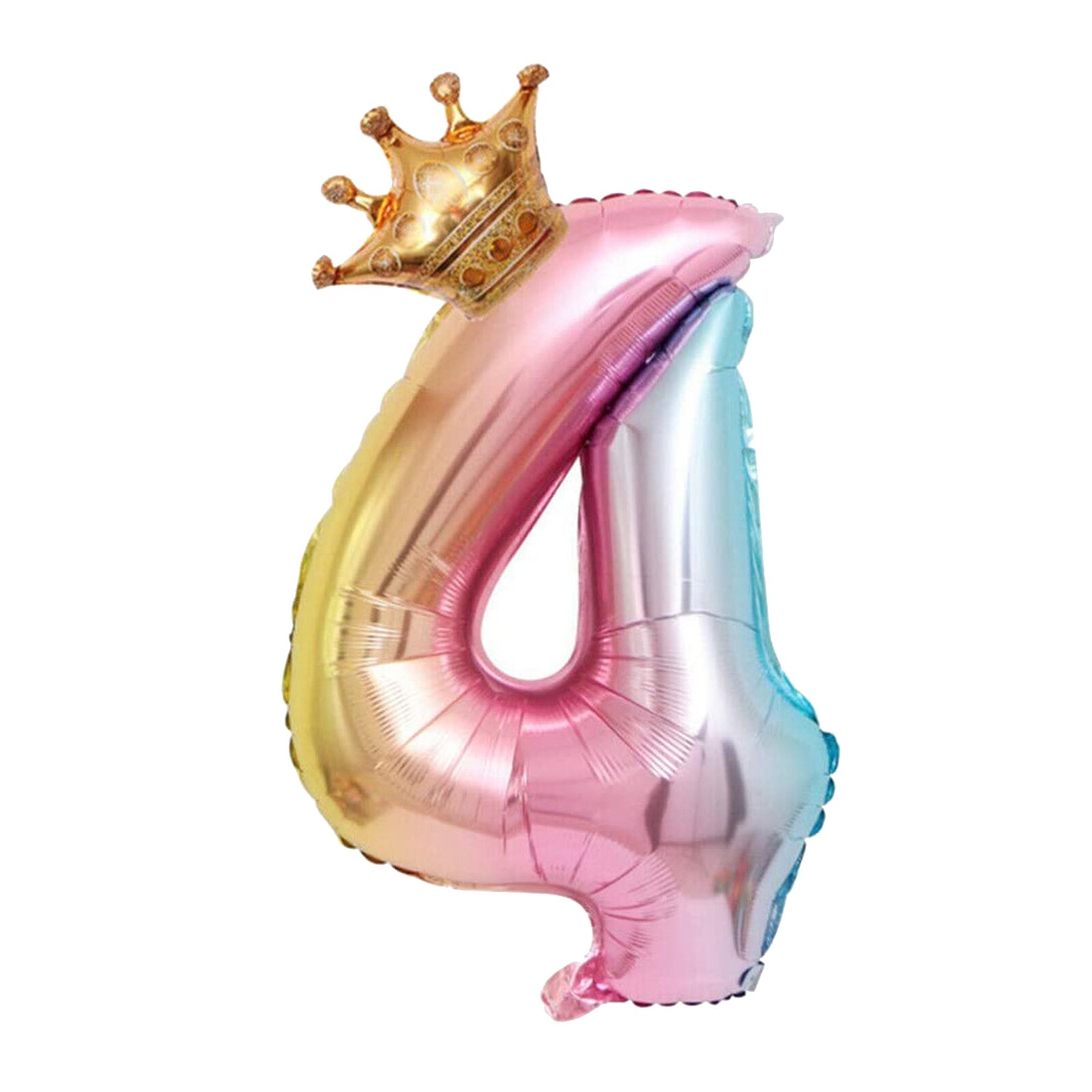 Digital Crown Number Balloon 32" Party Decoration Wedding Decor Self sealing