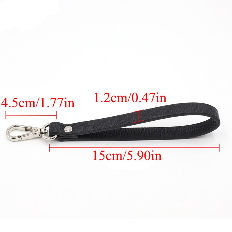 PU Wallet Strap Belt Portable Replacement Handbag Metal Bag Wrist Strap 19.5cm Short Purse Strap Bag Accessories