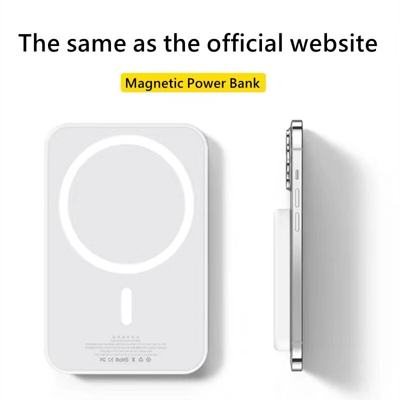 1:1 10000mAh Copy Original Spare Portable Magnetic Wireless Power Bank Mobile Phone External Battery For iphone 13 12 13Pro Max