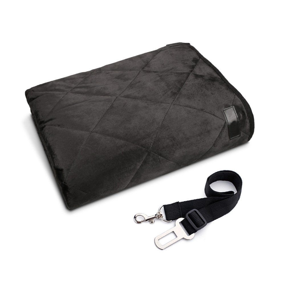 Hond Auto Seat Cover View Mesh Waterdichte Pet Carrier Car Rear Back Seat Mat Hangmat Kussen Protector: Brown / Double Seats