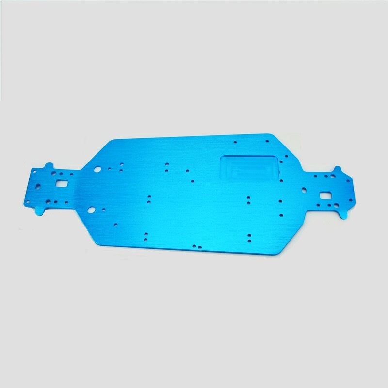 HSP 04001 Metal aluminio chasis mejora piezas para 1/10 RC Buggy xgur Monster camión BRONTOSAURUS 94111 Redcat Volcan EPX