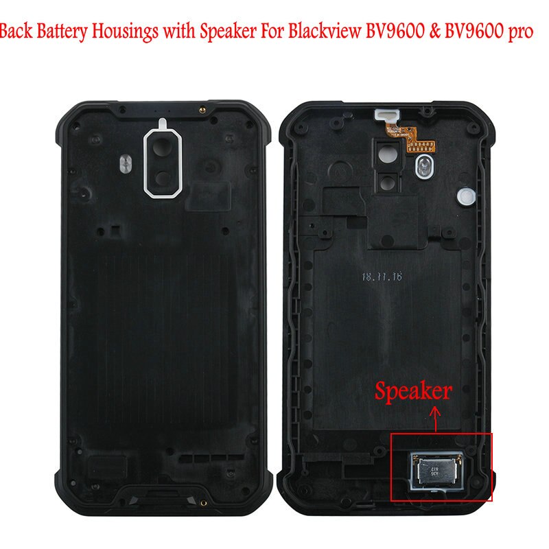 For Original Blackview BV9600 Battery Housings Door Cover Speaker Back Glass IP68 Metal Panel Bateria Case Screws For BV9600 Pro: Back Housing