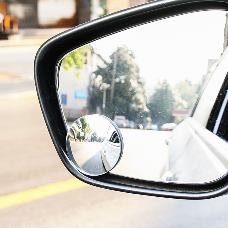Car 360 Degree Safety Framless Blind Spot Mirror Wide Angle Round Side Convex Mirror Small Blindspot Rearview Parking Mirror