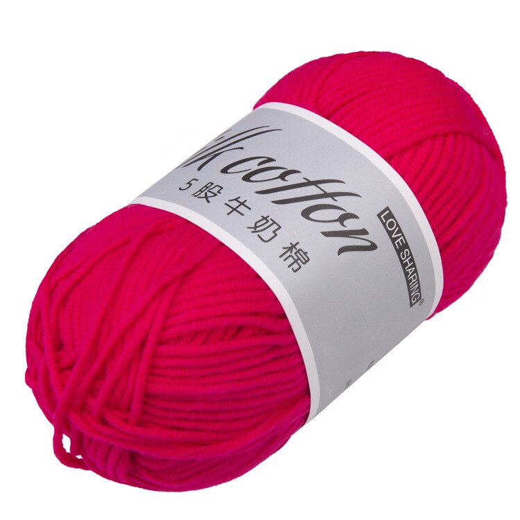 1Pcs 50G Melk Katoenen Garen Comfortabele Wol Gemengd Garen Kleding Naaien Garen Hand Breien Sjaal Hoed Garen Haak breien Garen: 18