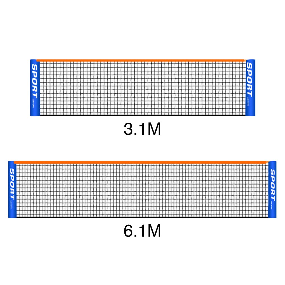 Indoor Outdoor Court Foldable Portable Backyard Sport Training Tennis Net Driveway Beach Volleyball Easy Setup Badminton PE