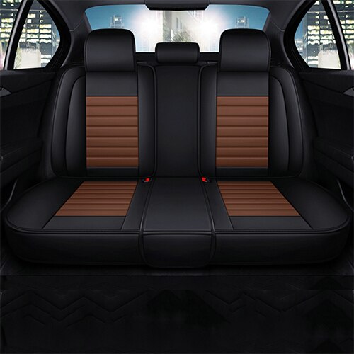 Couverture de Siège de Voiture, en Cuir, Housse d&#39;Accessoires Auto, pour Peugeot 301/307 SW/508/308/206/4007/5008/3008/107, Seat: Coffee Rear