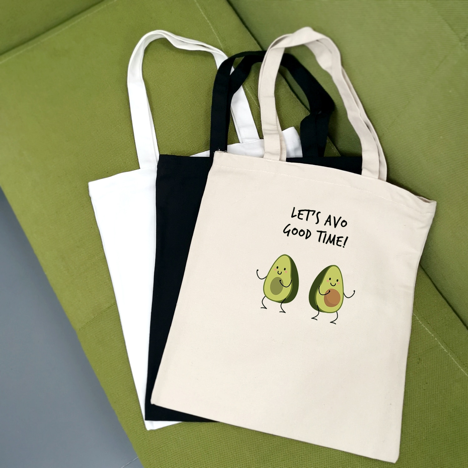 Leuke Avocado Print Herbruikbare Boodschappentas Vrouwen Tassen Printing Eco Tas Cartoon Bolsa De Compras Shopper Schoudertassen