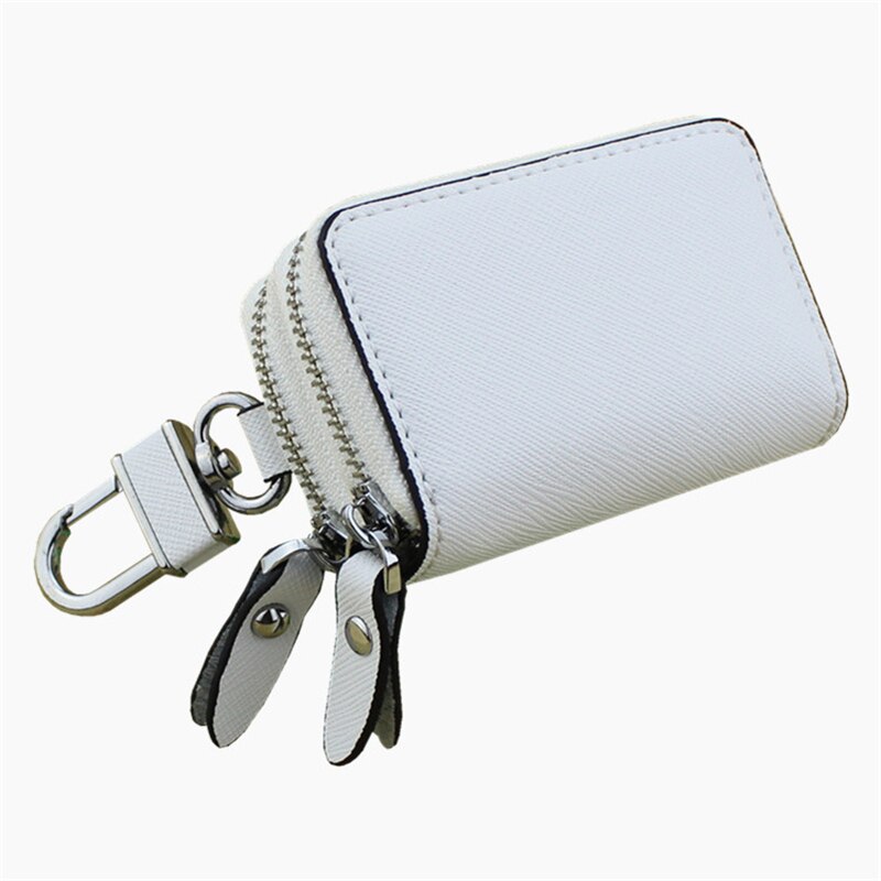 Femme de ménage voiture petit étui à clés clés pochette cuir unisexe clé sac organisateur multifonction porte-cartes