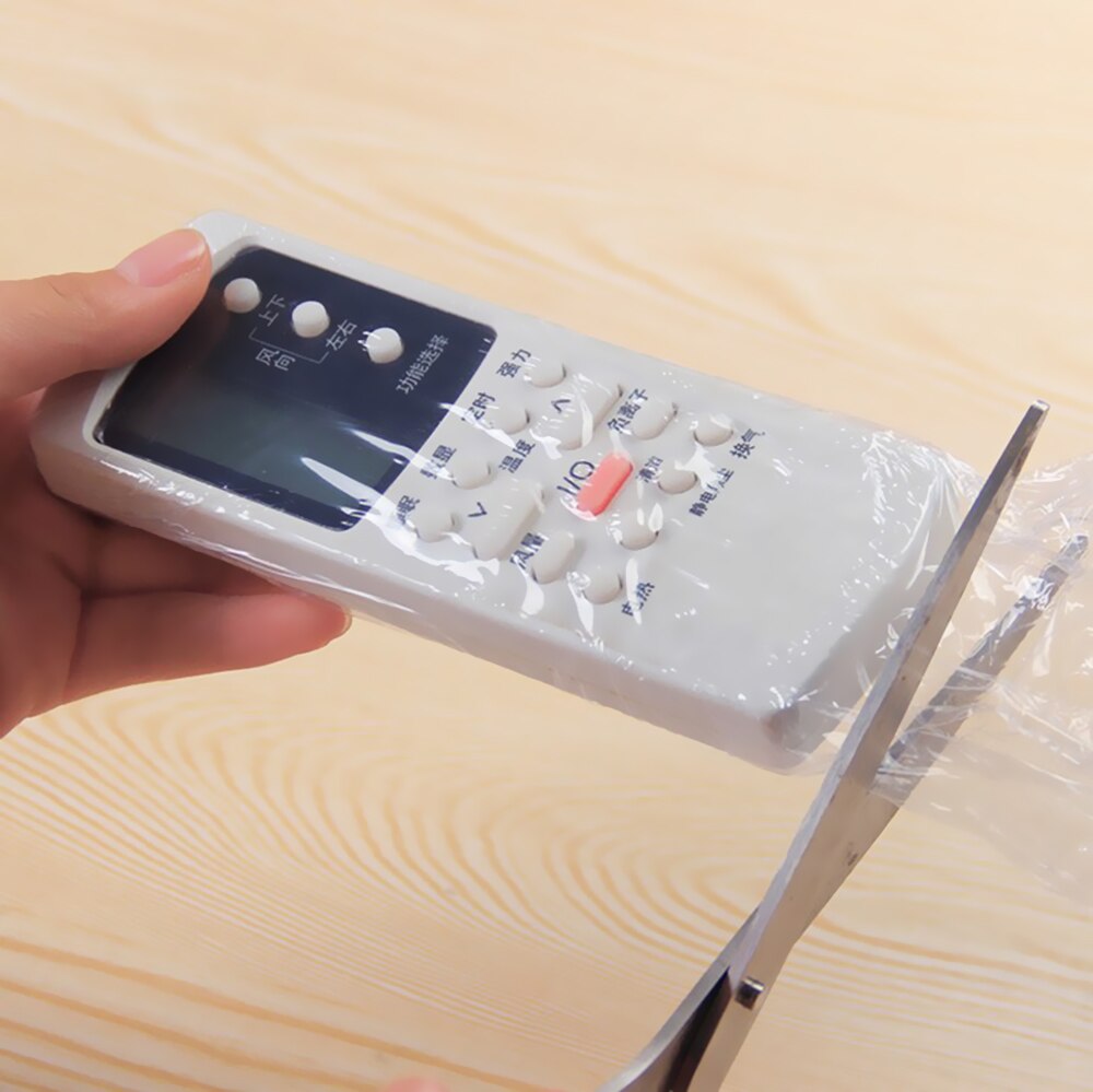 5pcs Remote Control Protective Cover TV Air Conditioner Heat Shrinkable Remote Control Waterproof Dustproof Cover 11x27cm