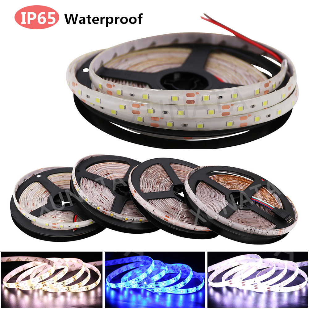 Bande LED RGB DC 12V 60LED s/m SMD 2835 étanche IP21 IP65 éclairage intérieur bande Flexible lampe LED 5m
