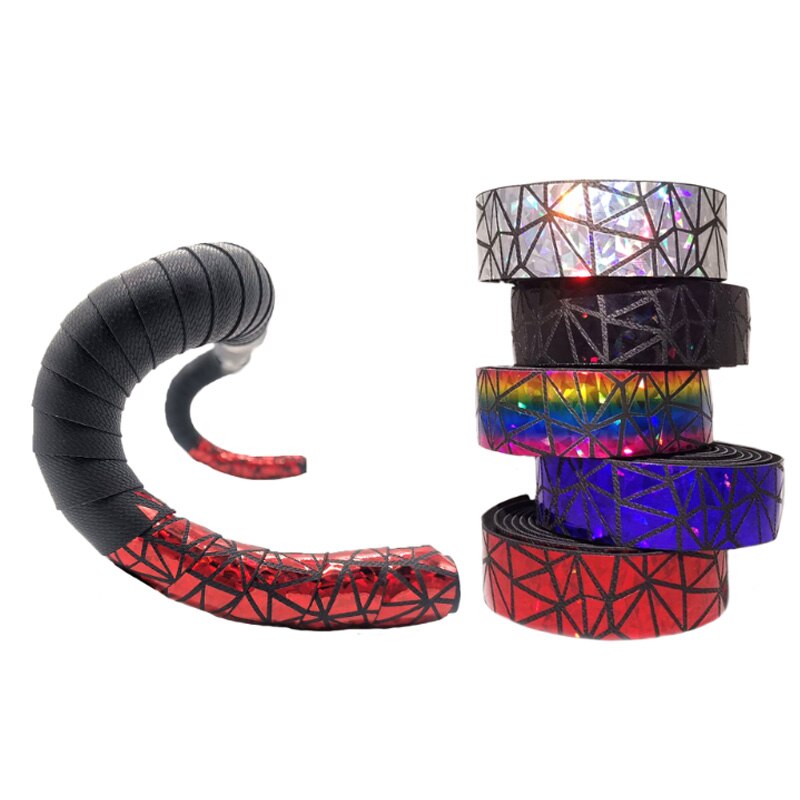 ZiYouao Stuurlint 1 paar racefiets stuur tape fietsaccessoires fietsen zachte PU EVA anti-slip MTB fiets bar tape schokabsorptie grip tape bar tape (groen YW