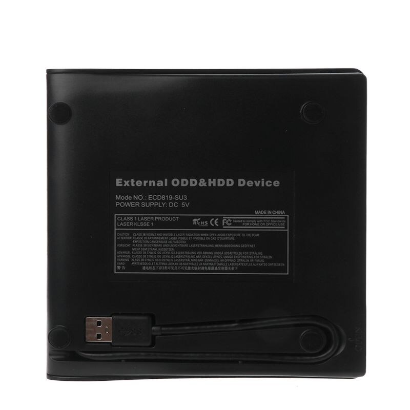 12,7 MM USB 3,0 SATA Optical Drive Case Kit caja externa móvil caja de DVD/CD-ROM para Notebook Laptop sin unidad