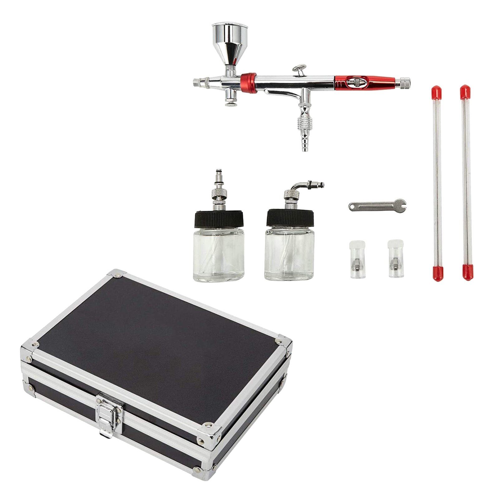 1einstellen Professionelle Airbrush einstellen mit 3 Düse Bausatz Schwere-Futter Airbrush Kunst