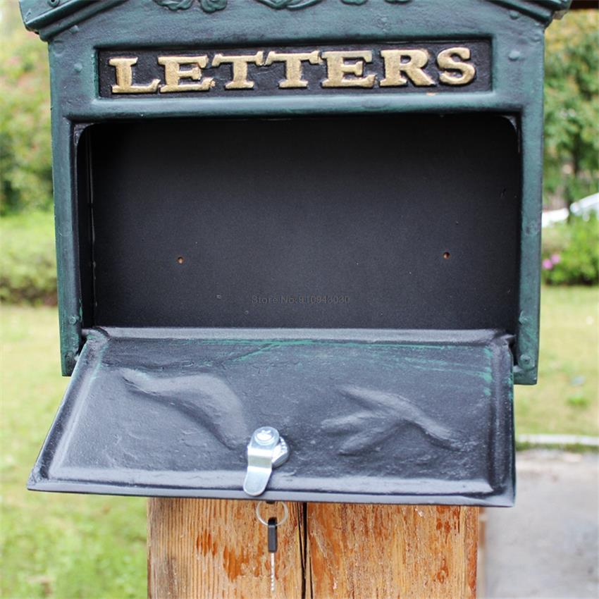 Outdoor brievenbus, metalen brievenbussen met cijferslot, moderne brievenbus, waterdichte brievenbus - 21x8,5x32cm, zwart