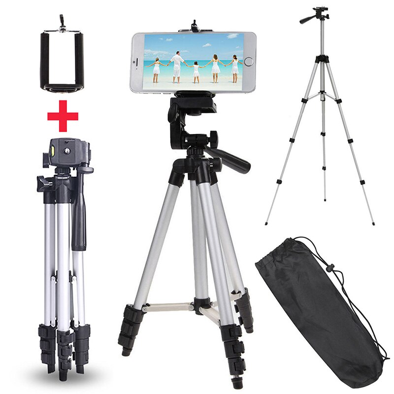 Aluminum Telescopic Camera Tripod Stand Holder For Digital Camera Camcorder Tripod For iPhone Samsung Smart Phone
