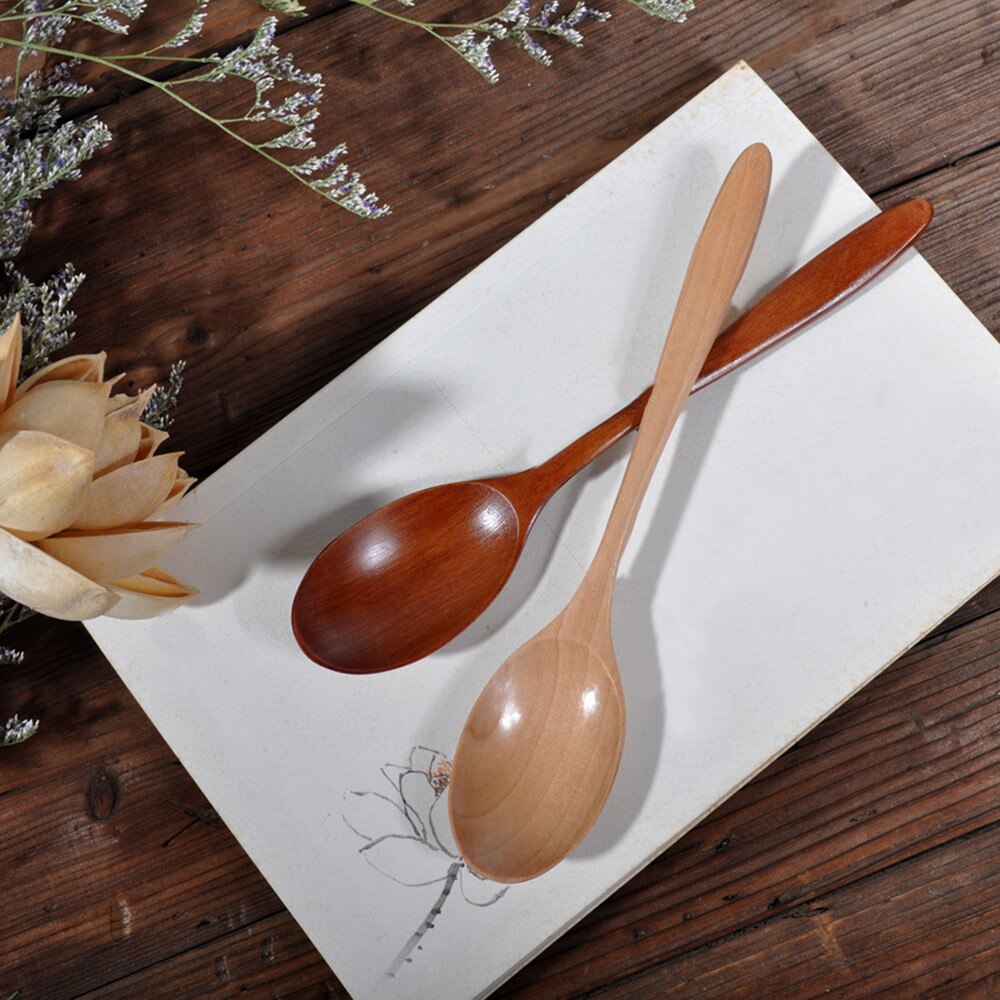 Cuchara para cocina, utensilios de café, cuchara de madera, cucharita y cubertería para cocina, bar, restaurante L0422