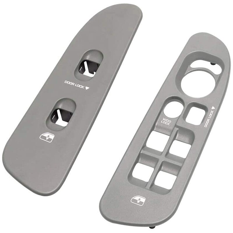 Conductor y Interruptor de ventana de puerta de pasajero Panel biselado Compatible para Dodge Ram 1500 2002-2007 de 2500 a 3500