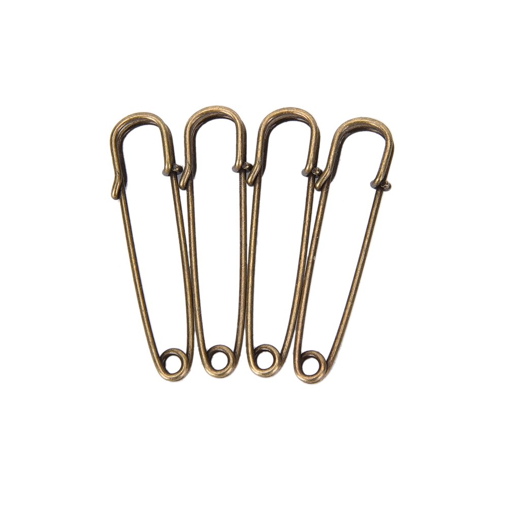 10 stuks/pak 4-10cm maten metalen veiligheidsspelden roestvrij staal broche badge sieraden veiligheidsspelden accessoires naaien knutselen: De80mm