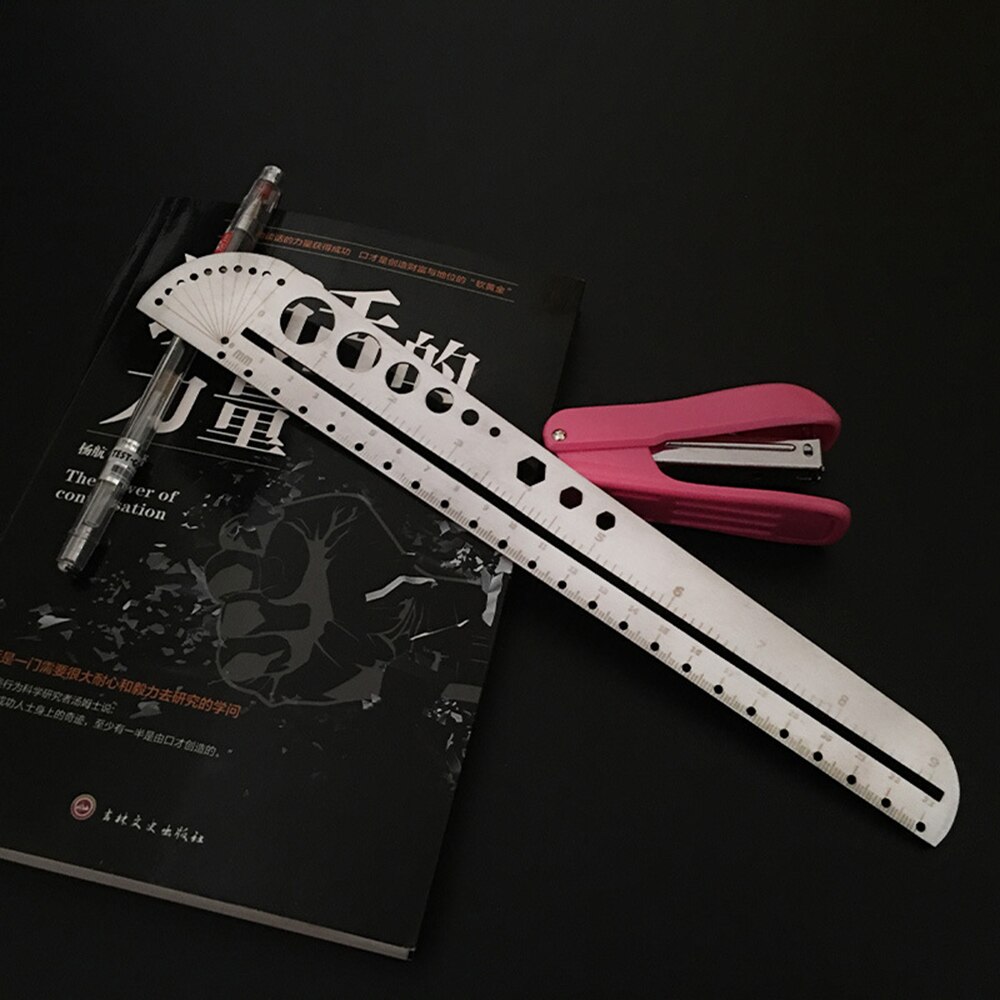 Angle Finder Ruler Multifunctional Stainless Steel Protractor Ruler Degree Measuring Tool