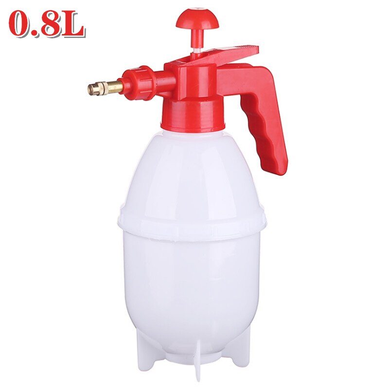 Sprayer Hand Air Pressure Trigger Sprayer Bottle Adjustable Disinfection Sprayers Air Compressor Pump Spray Bottle Watering Can: 0.8L White