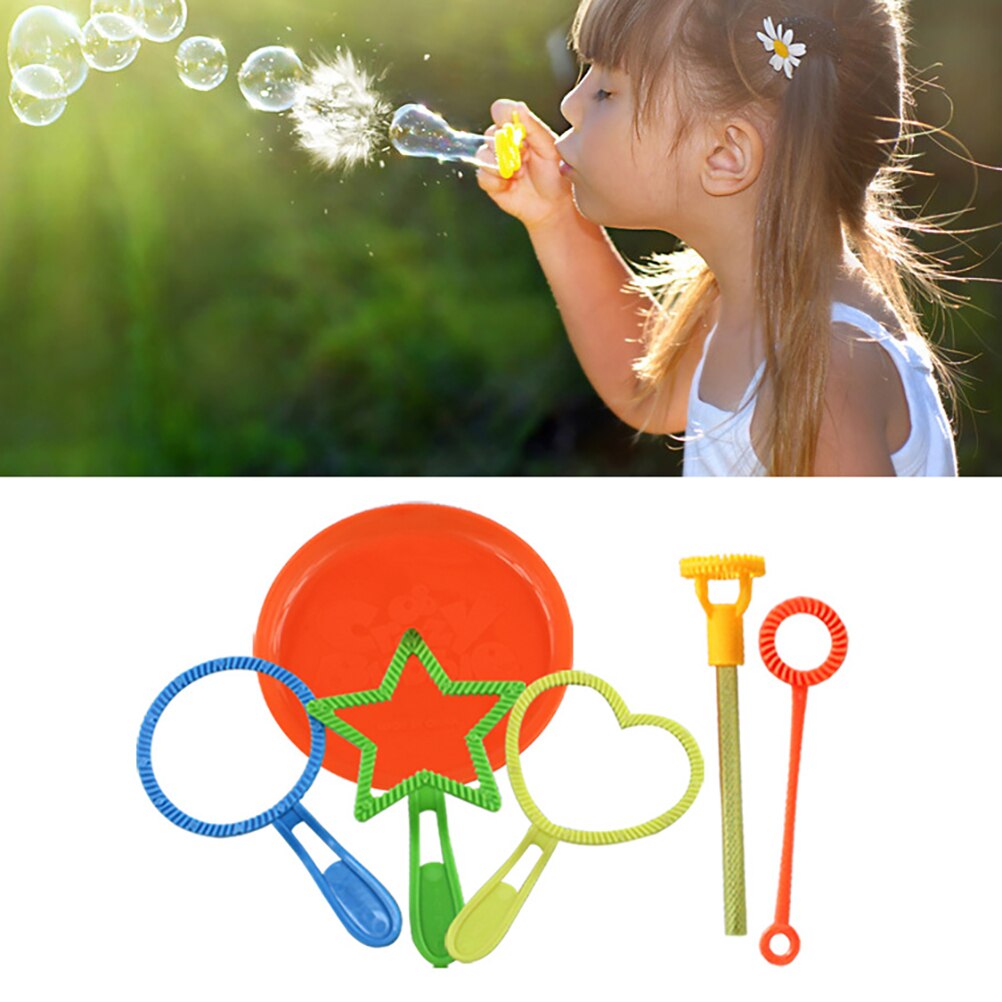 6Pcs/set Wand Tool Soap Bubble Concentrate Stick Soap Bubbles Bar Baby Toys Blowing Bubble For Outdoor Toy Funny Bubble