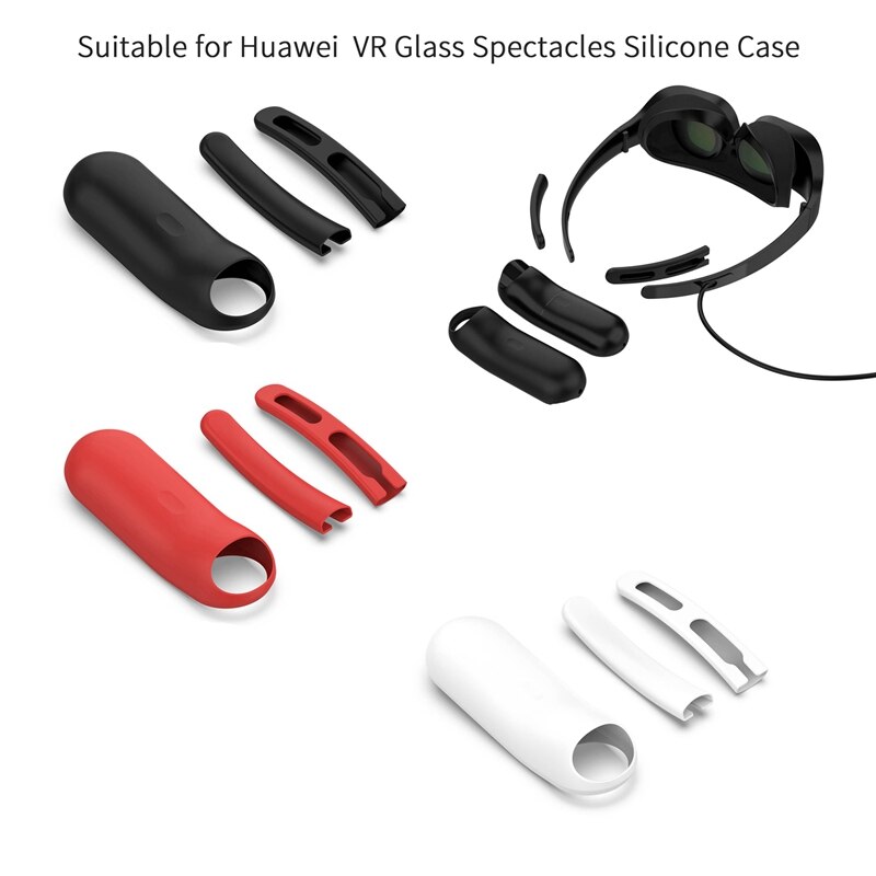 Silikon vr glasögon fot skyddande skal handtag fodral för huawei vr glas anti-fall skyddshölje