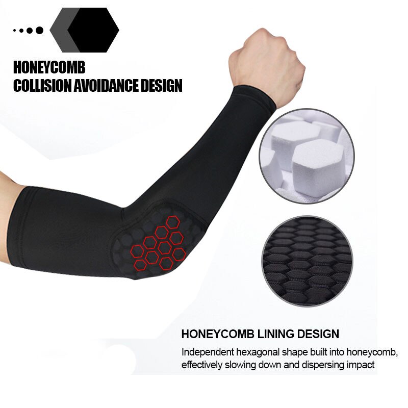 1pc2pc arm sleeve armband elbow support Basketball Arm Sleeve Breathable Football Safety Sport Elbow Pad brace protector