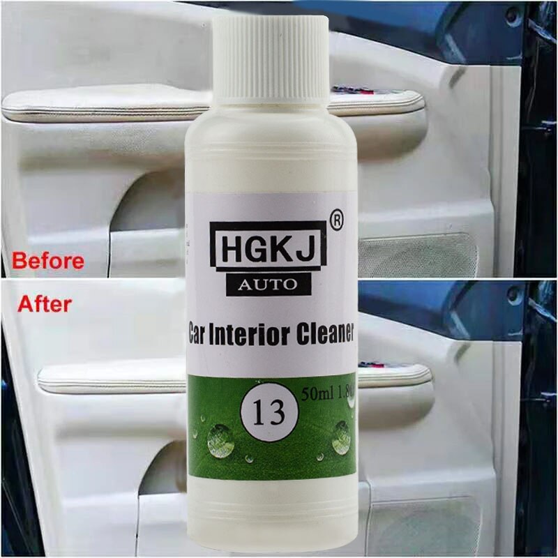 HGKJ-21-50ml Autostoel Interieur Cleaner Auto Schoon Leer Dressing Schuimreiniger Voor Stof Plastic Vinyl Lederen Auto Cleaner