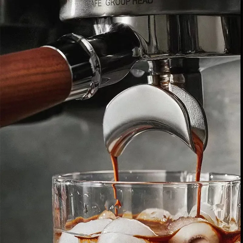 Portafiltro de café con doble boquilla, 58mm, 3 clavos, para Hibrew/Barsetto/Oster/Breville Max VCF-125X/GeviE020DE