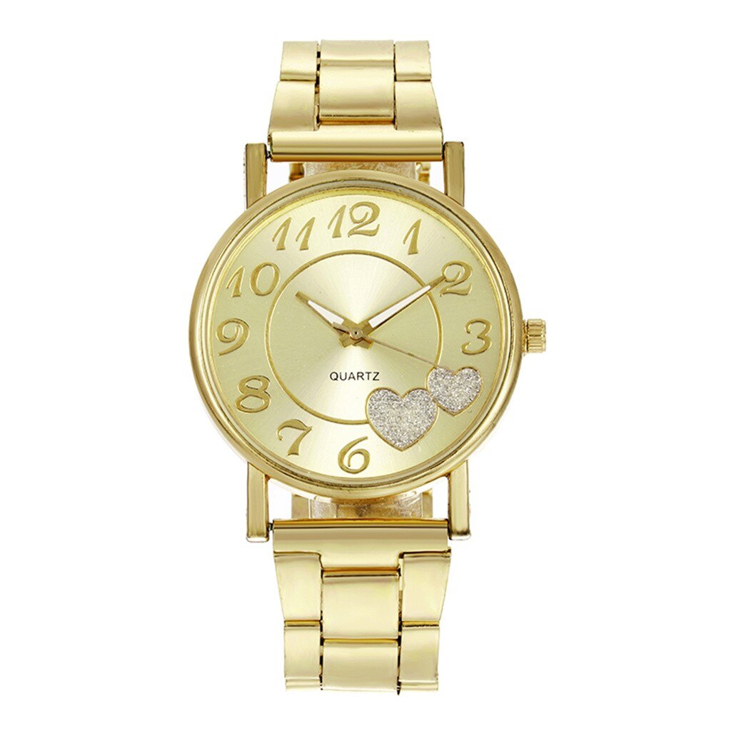 Vrouwen Casual Horloges De Top Dames Mesh Riem Horloge Wilde Dame Creatieve Mode Voor Dames Reloj mujer: Goud