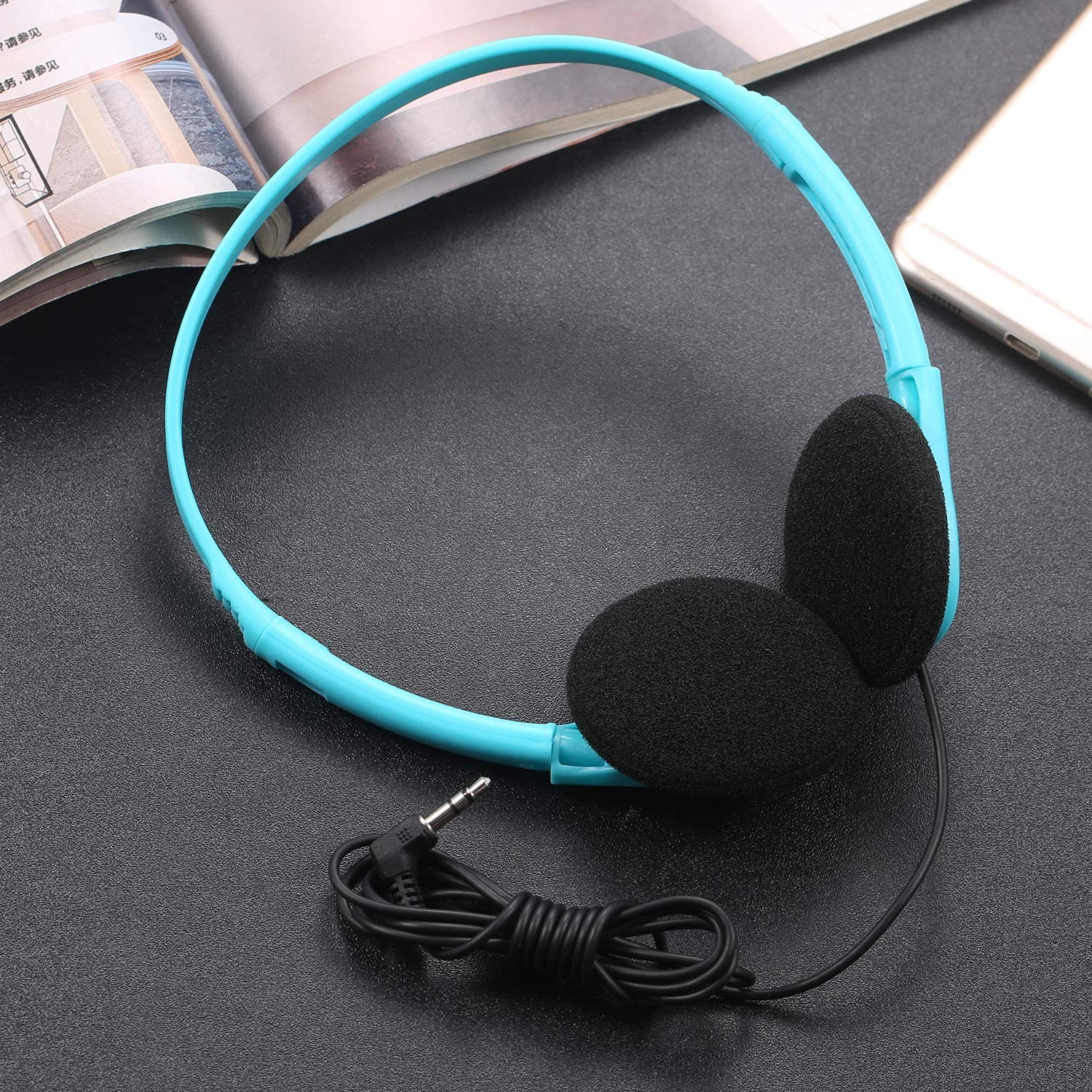 Kids Bedrade Hoofdtelefoon Kinderen Over Head Opvouwbare Stereo Oortelefoon Met 3.5Mm Audio Jack Music Headset Voor Iphone Xiaomi Mp3