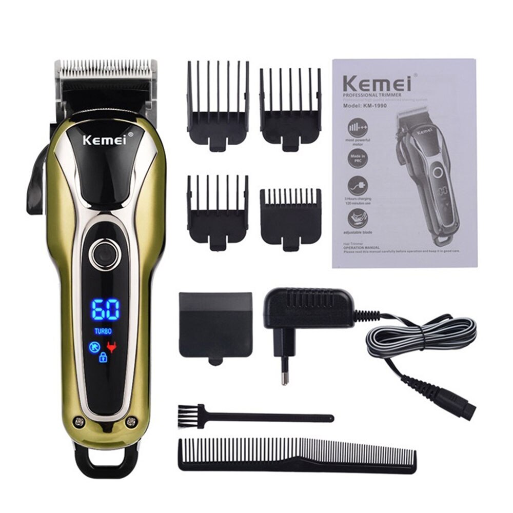 Universal Barber shop USB hair clipper 4 guide comb hair trimmer Cordless Clippers electric hair cutting machine